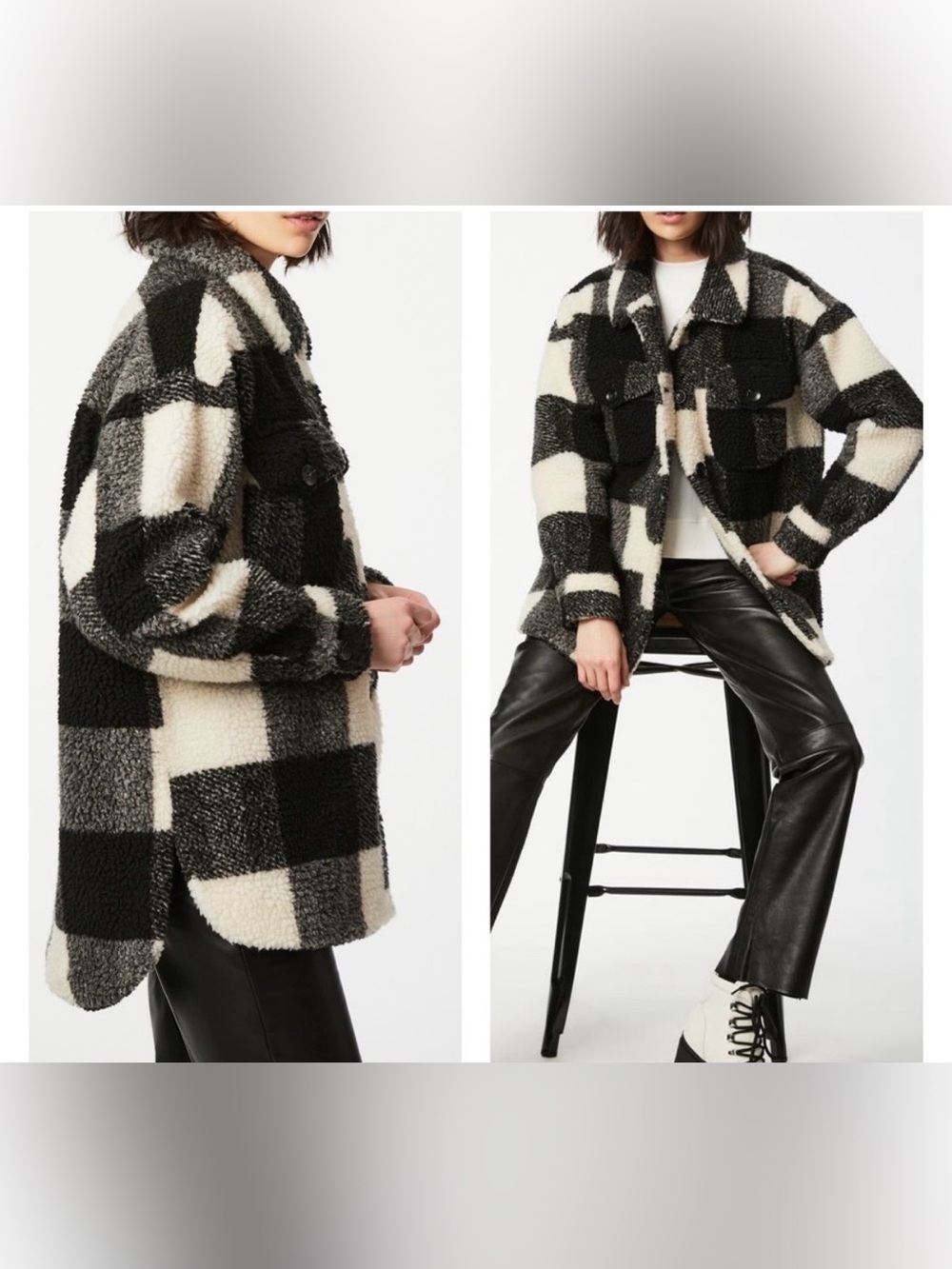 Bernardo Fleece oversized Shacket